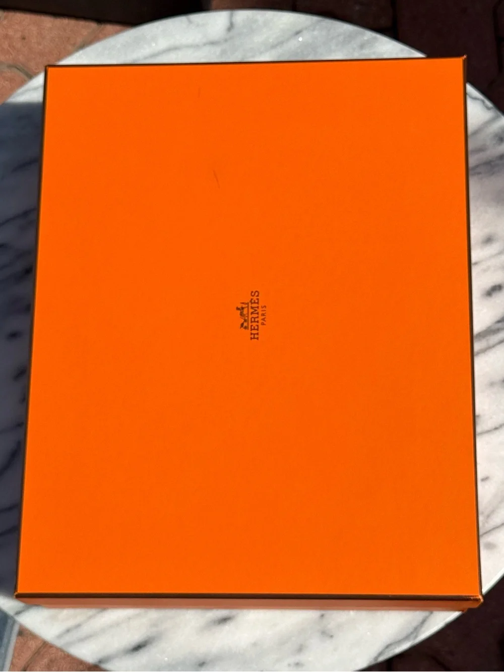 NIB Hermés Two Toned Leather Picture Frame 5x7 FULL SET